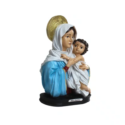 Imagem de Nossa Senhora Mãe Rainha Busto de Resina Nacional - 18 cm