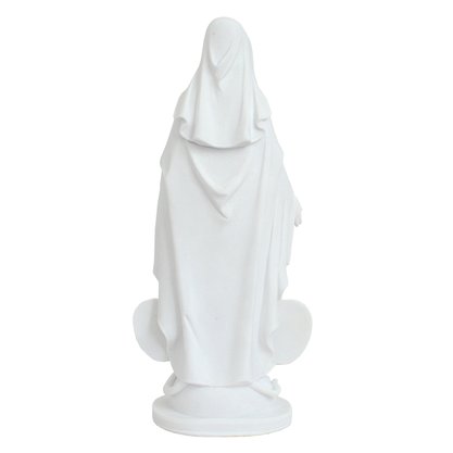 Imagem de Nossa Senhora Medalha Milagrosa de Mármore Branco Strass - 40 cm