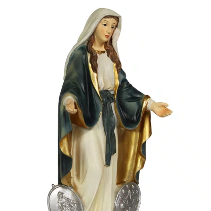 Imagem de Nossa Senhora Medalha Milagrosa de Resina Importada - 22 cm