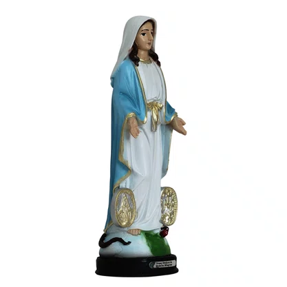Imagem de Nossa Senhora Medalha Milagrosa de Resina Nacional - 20 cm