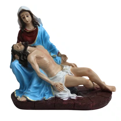 Imagem de Nossa Senhora Pietá de Resina Nacional - 14 cm