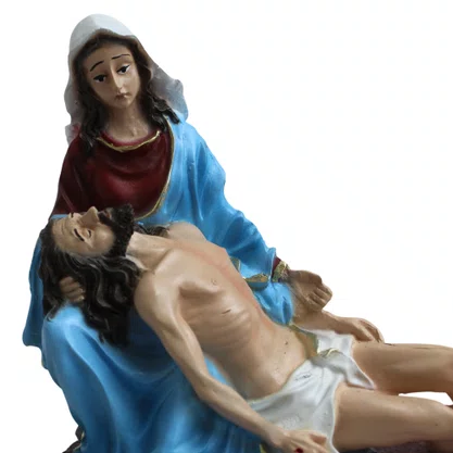 Imagem de Nossa Senhora Pietá de Resina Nacional - 14 cm