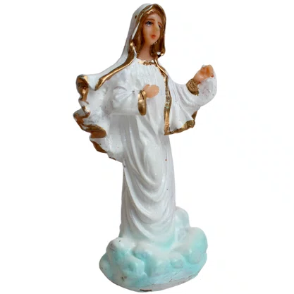 Imagem de Nossa Senhora Rainha da Paz - 7 cm 