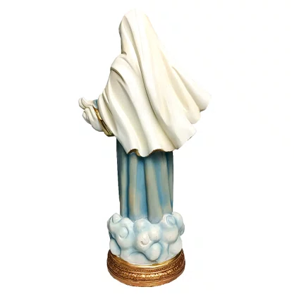 Imagem de Nossa Senhora Rainha da Paz de Resina Importada - 29,5 cm