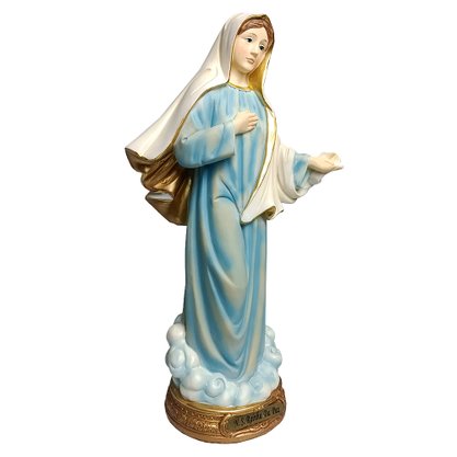 Imagem de Nossa Senhora Rainha da Paz de Resina Importada - 29,5 cm