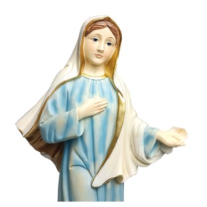 Imagem de Nossa Senhora Rainha da Paz de Resina Importada - 29,5 cm