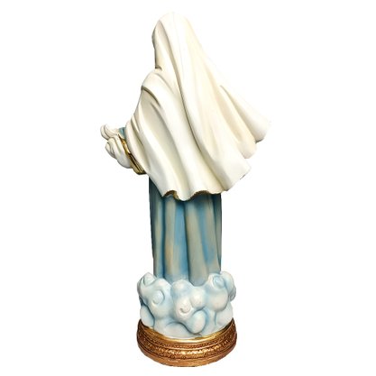 Imagem de Nossa Senhora Rainha da Paz de Resina Importada - 29,5 cm