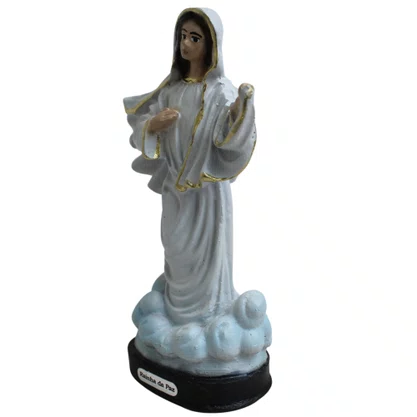 Imagem de Nossa Senhora Rainha da Paz de Resina Nacional - 12 cm