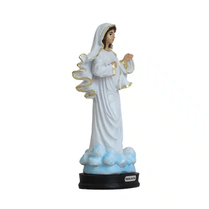Imagem de Nossa Senhora Rainha da Paz de Resina Nacional - 14 cm