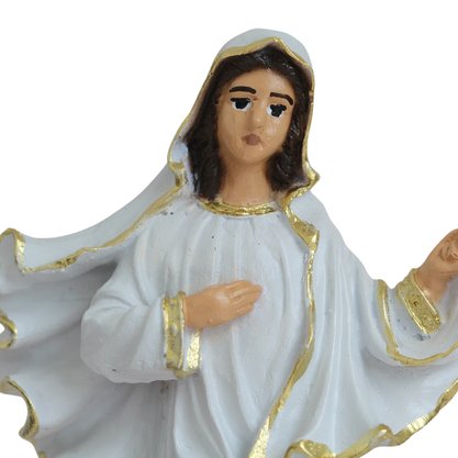 Imagem de Nossa Senhora Rainha da Paz de Resina Nacional - 14 cm