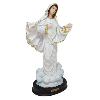 Imagem de Nossa Senhora Rainha da Paz de Resina Nacional - 20 cm