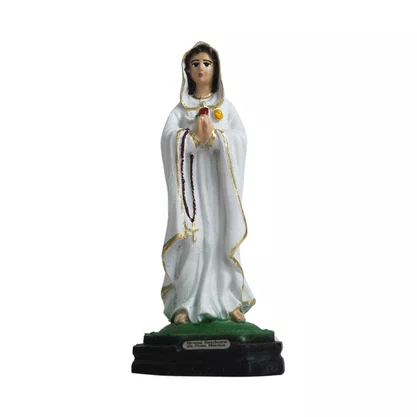 Imagem de Nossa Senhora Rosa Mística de Resina Nacional - 14 cm