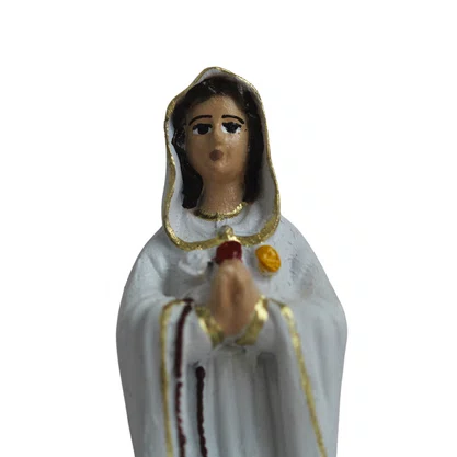 Imagem de Nossa Senhora Rosa Mística de Resina Nacional - 14 cm