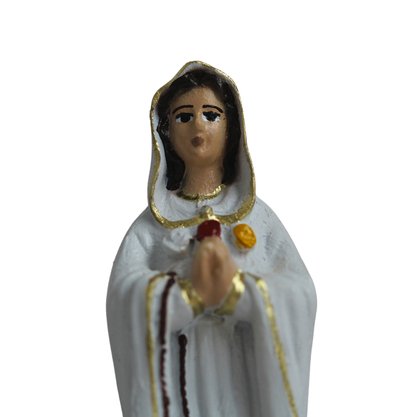 Imagem de Nossa Senhora Rosa Mística de Resina Nacional - 14 cm
