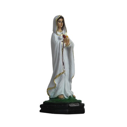 Imagem de Nossa Senhora Rosa Mística de Resina Nacional - 14 cm