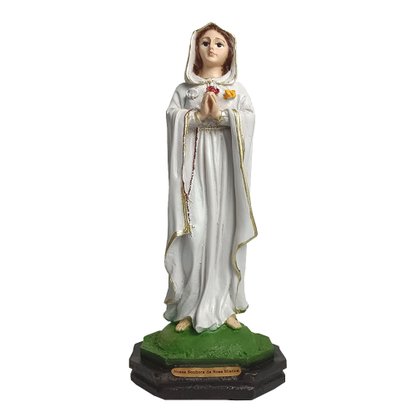 Imagem de Nossa Senhora Rosa Mística de Resina Nacional - 20 cm