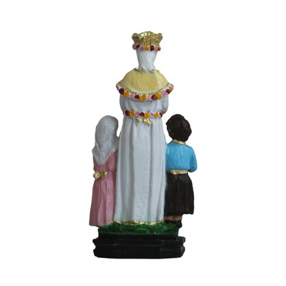 Imagem de Nossa Senhora Salette com Crianças de Resina Nacional - 15 cm