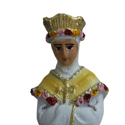 Imagem de Nossa Senhora Salette com Crianças de Resina Nacional - 15 cm