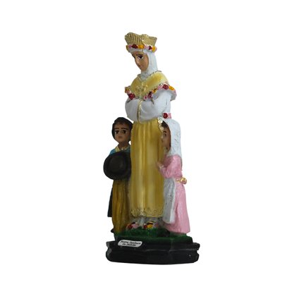 Imagem de Nossa Senhora Salette com Crianças de Resina Nacional - 15 cm