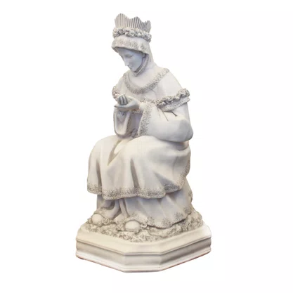 Imagem de Nossa Senhora Salette Sentada de Mármore - 105 cm 