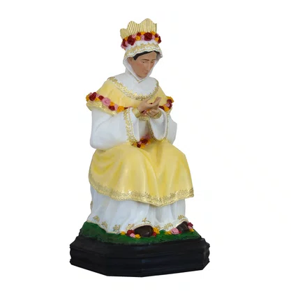 Imagem de Nossa Senhora Salette Sentada de Resina Nacional - 105 cm
