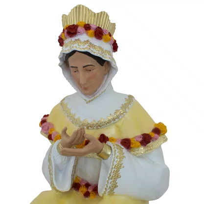 Imagem de Nossa Senhora Salette Sentada de Resina Nacional - 105 cm