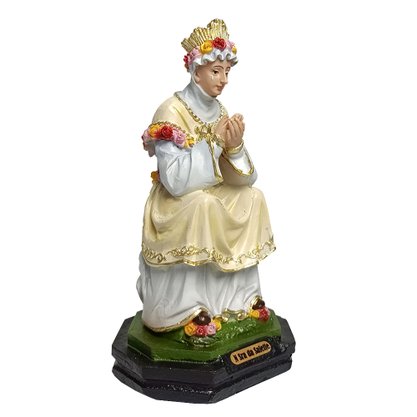 Imagem de Nossa Senhora Salette Sentada de Resina Nacional - 16 cm