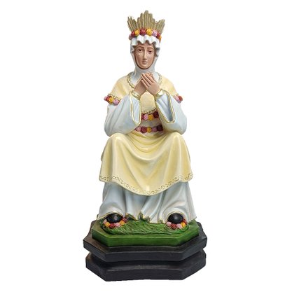 Imagem de Nossa Senhora Salette Sentada de Resina Nacional - 58 cm