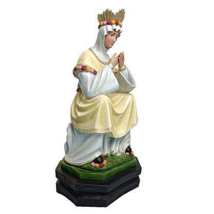 Imagem de Nossa Senhora Salette Sentada de Resina Nacional - 58 cm