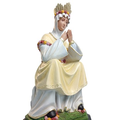 Imagem de Nossa Senhora Salette Sentada de Resina Nacional - 58 cm