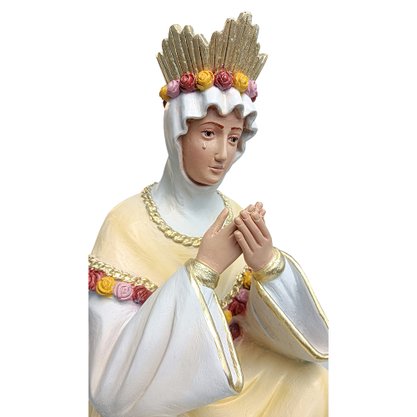 Imagem de Nossa Senhora Salette Sentada de Resina Nacional - 58 cm