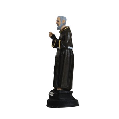 Imagem de Padre Pio de Resina Nacional - 13 cm