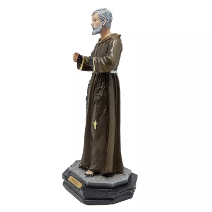 Imagem de Padre Pio de Resina Nacional - 20 cm