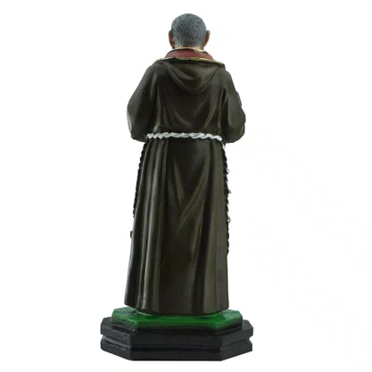 Imagem de Padre Pio de Resina Nacional - 20 cm