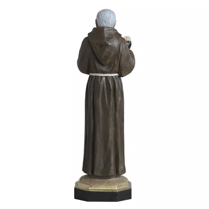 Imagem de Padre Pio de Resina Nacional - 40 cm