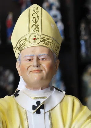 Imagem de Papa João Paulo II de Resina Nacional - 95 cm