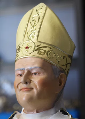 Imagem de Papa João Paulo II de Resina Nacional - 95 cm