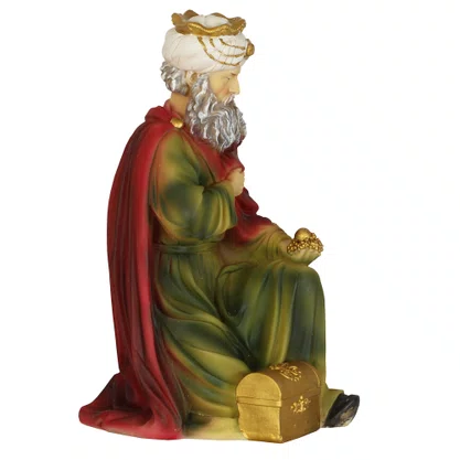 Imagem de Resina Importada Rei Mago Belchiour - 20 cm