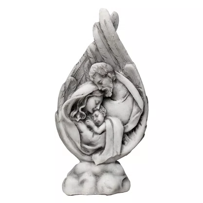 Imagem de Sagrada Família de Mármore - 14 cm x 7,5 cm