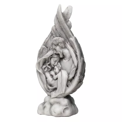 Imagem de Sagrada Família de Mármore - 14 cm x 7,5 cm