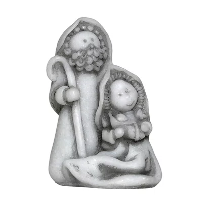 Imagem de Sagrada Família de Mármore - 6 cm