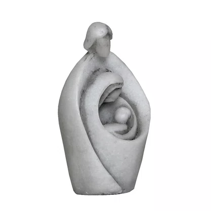 Imagem de Sagrada Família de Mármore - 7 cm