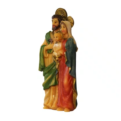 Imagem de Sagrada Família de Resina Importada - 8 cm