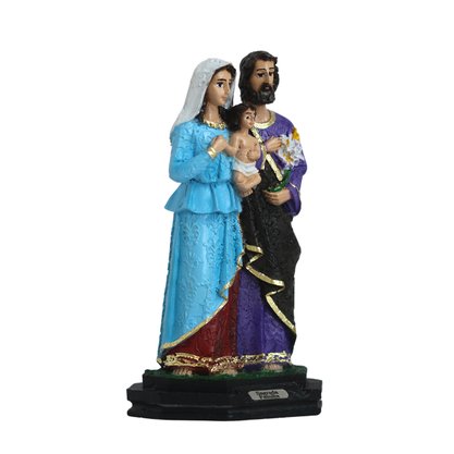 Imagem de Sagrada Família de Resina Nacional - 16 cm