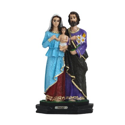 Imagem de Sagrada Família de Resina Nacional - 16 cm