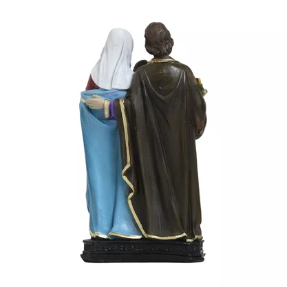Imagem de Sagrada Família de Resina Nacional - 19 cm