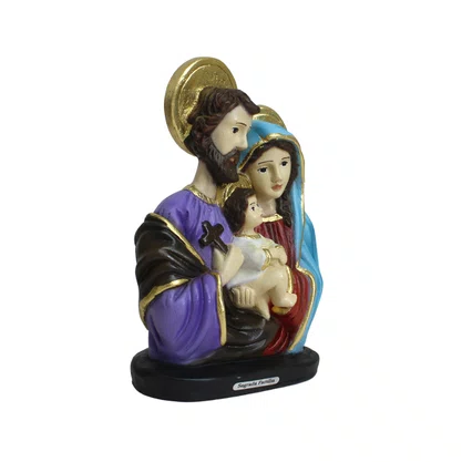Imagem de Sagrada Família de Resina Nacional - 20 cm