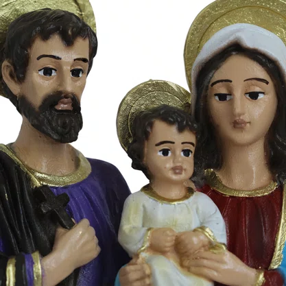 Imagem de Sagrada Família de Resina Nacional - 30 cm