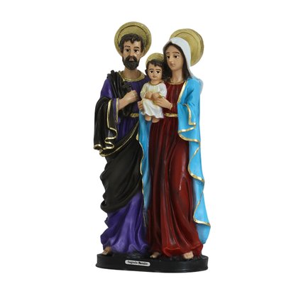 Imagem de Sagrada Família de Resina Nacional - 30 cm