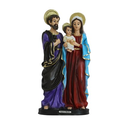 Imagem de Sagrada Família de Resina Nacional - 30 cm